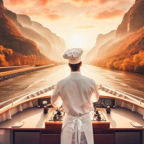 De boot van de chef-kok, het herfstconcept!